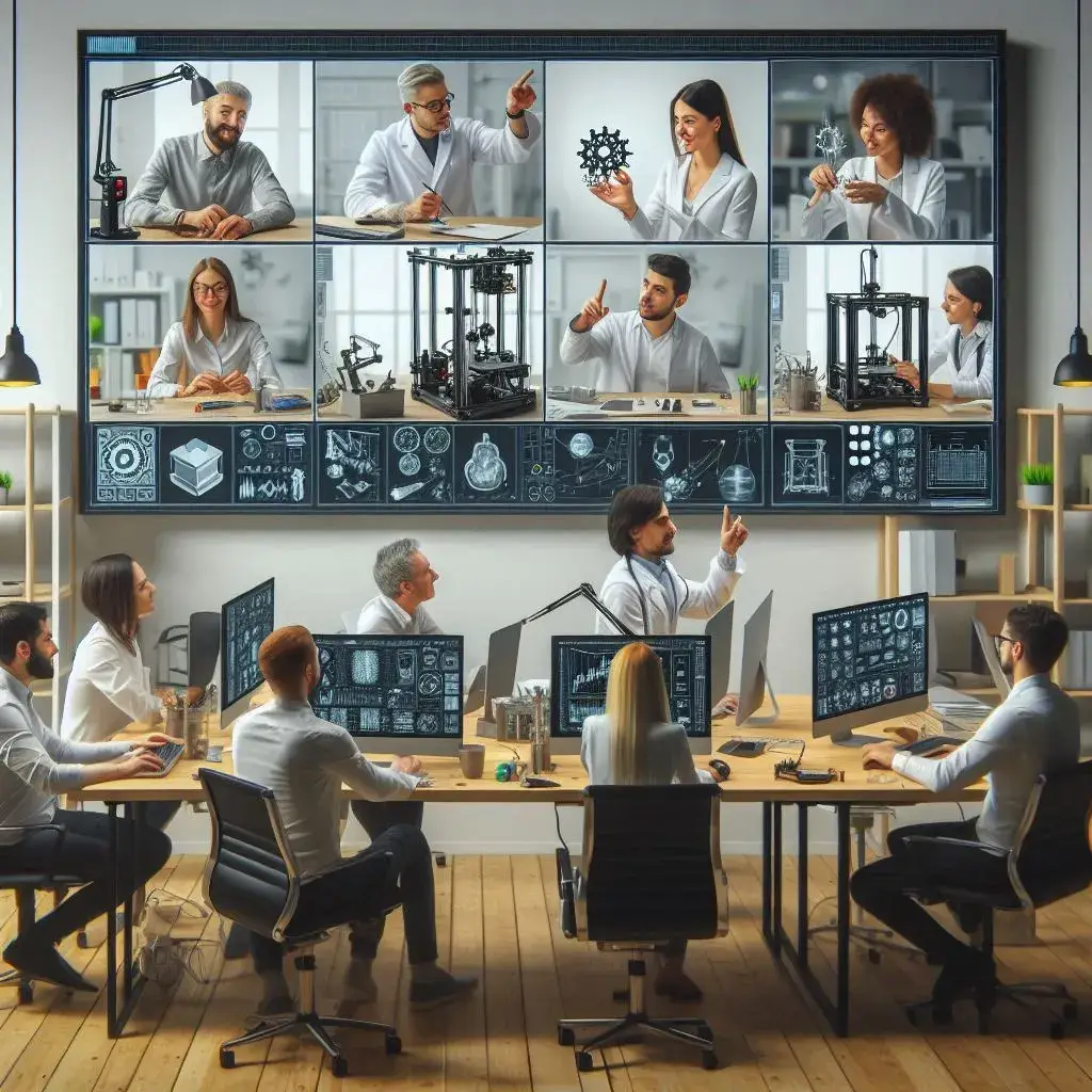 image représente la maintenance informatique et impression 3D