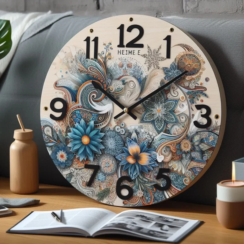 horloge en verre personnalisée